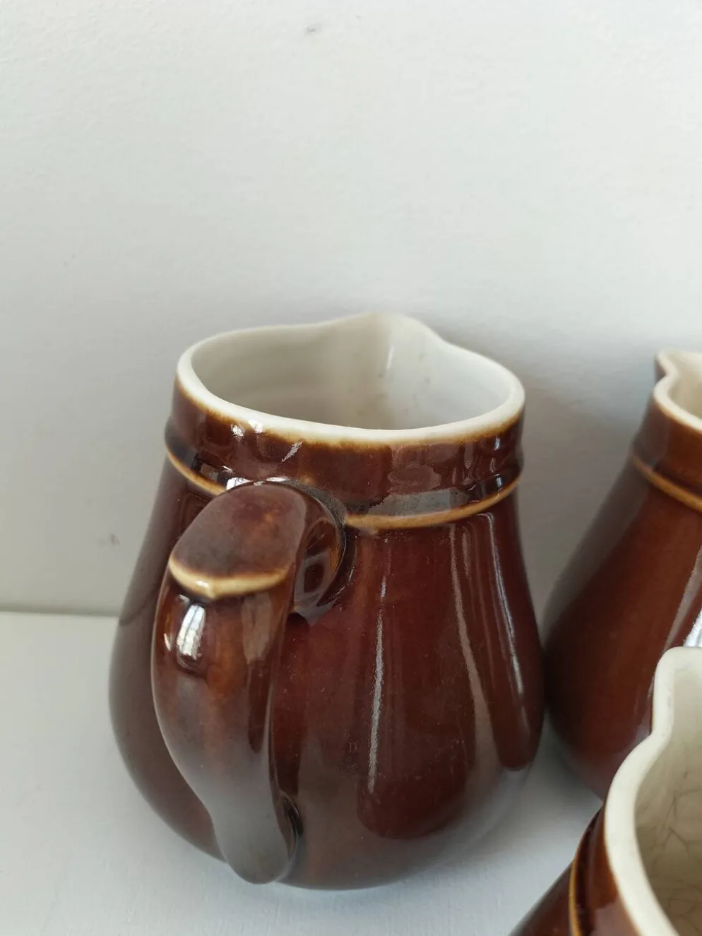 Ensemble pots à lait style bistrot