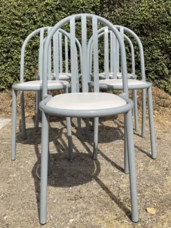 Ensemble Robert Mallet Stevens table à manger et 5 chaises