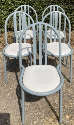 Ensemble Robert Mallet Stevens table à manger et 5 chaises