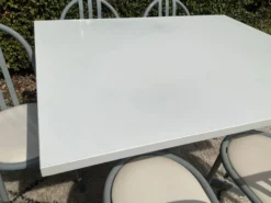 Ensemble Robert Mallet Stevens table à manger et 5 chaises