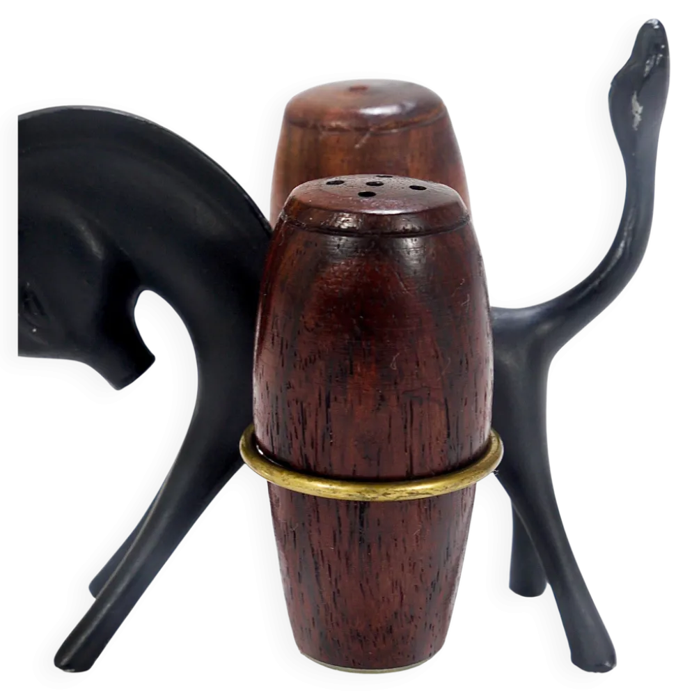 Ensemble Salière et Poivrière âne Walter Bosse, Herta Baller, Autriche, années 1950