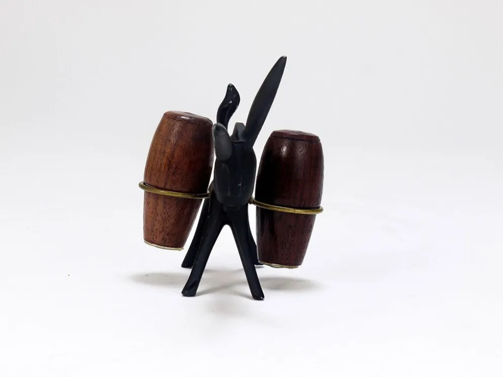 Ensemble Salière et Poivrière âne Walter Bosse, Herta Baller, Autriche, années 1950
