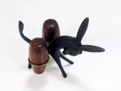 Ensemble Salière et Poivrière âne Walter Bosse, Herta Baller, Autriche, années 1950