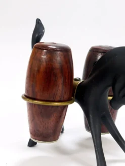 Ensemble Salière et Poivrière âne Walter Bosse, Herta Baller, Autriche, années 1950