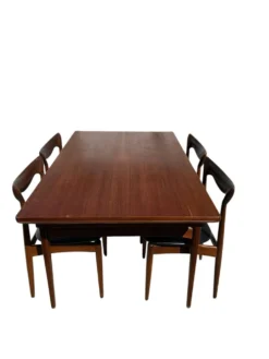Ensemble salle à manger scandinave teck /chaises Samcom année 60