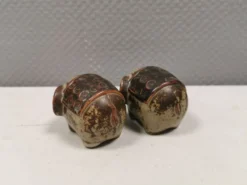 Ensemble sel et poivre danois en céramique formant des éléphants pour Søholm, années 1970-80