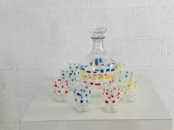 Ensemble service à alcool des années 50