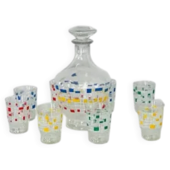 Ensemble service à alcool des années 50