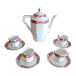 Ensemble service à café en porcelaine de Limoges