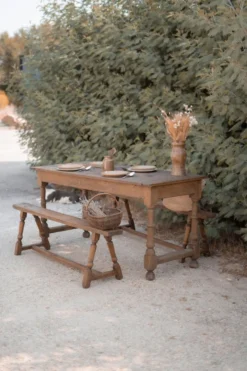 Ensemble table et bancs