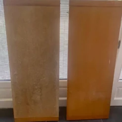 Ensemble table et chaise en orme desmarchelier