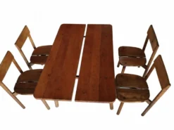 Ensemble table et chaises pierre Gautier delaye