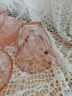 Ensemble 9 tasses Vereco roses
