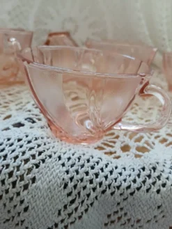 Ensemble 9 tasses Vereco roses