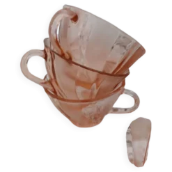 Ensemble 9 tasses Vereco roses