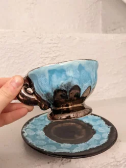 Ensemble thé café théière tasse Vallauris vintage