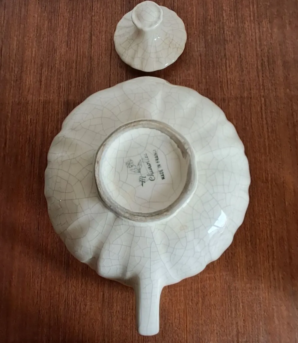 Ensemble à thé, faïencerie de Charolles par Jacques et Kira Molin. An