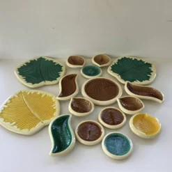 Ensemble Verceram 16 Pièces Vintage Feuilles