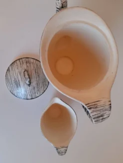 Ensemble verseuse à café et pot à lait Salins collection Tolède