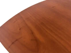 Ensemble vintage de 3 tables d'appoint en bois et métal des années 1980.