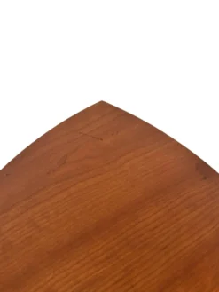 Ensemble vintage de 3 tables d'appoint en bois et métal des années 1980.