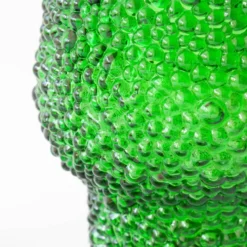 Ensemble vintage de 6 verres à cocktail en verre à bulles, seau à glace et pinces à glace