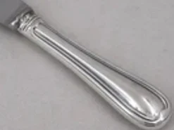 Ercuis Auteuil, 10 couteaux de table en métal argenté, excellent état, 22 cm.