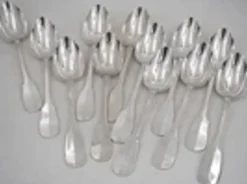 Ercuis Uniplat, Valois, ménagère set 38 pièces en métal argenté, excellent état.