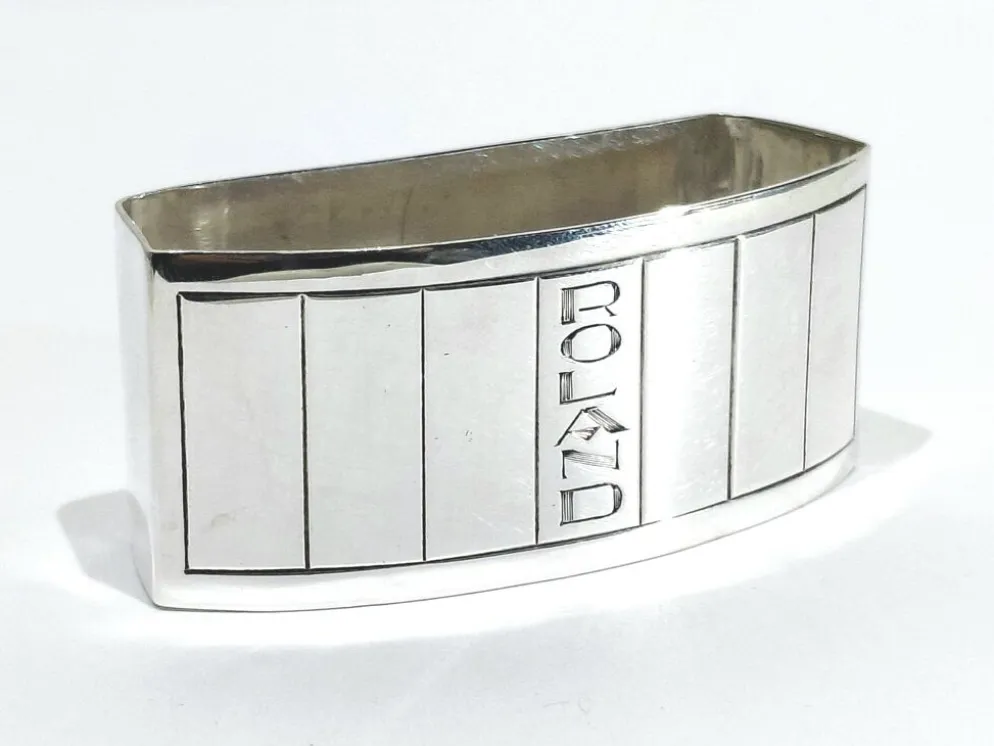 Ernest prost - rond de serviette en argent massif