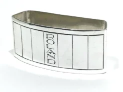 Ernest prost - rond de serviette en argent massif