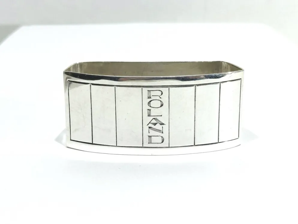 Ernest prost - rond de serviette en argent massif