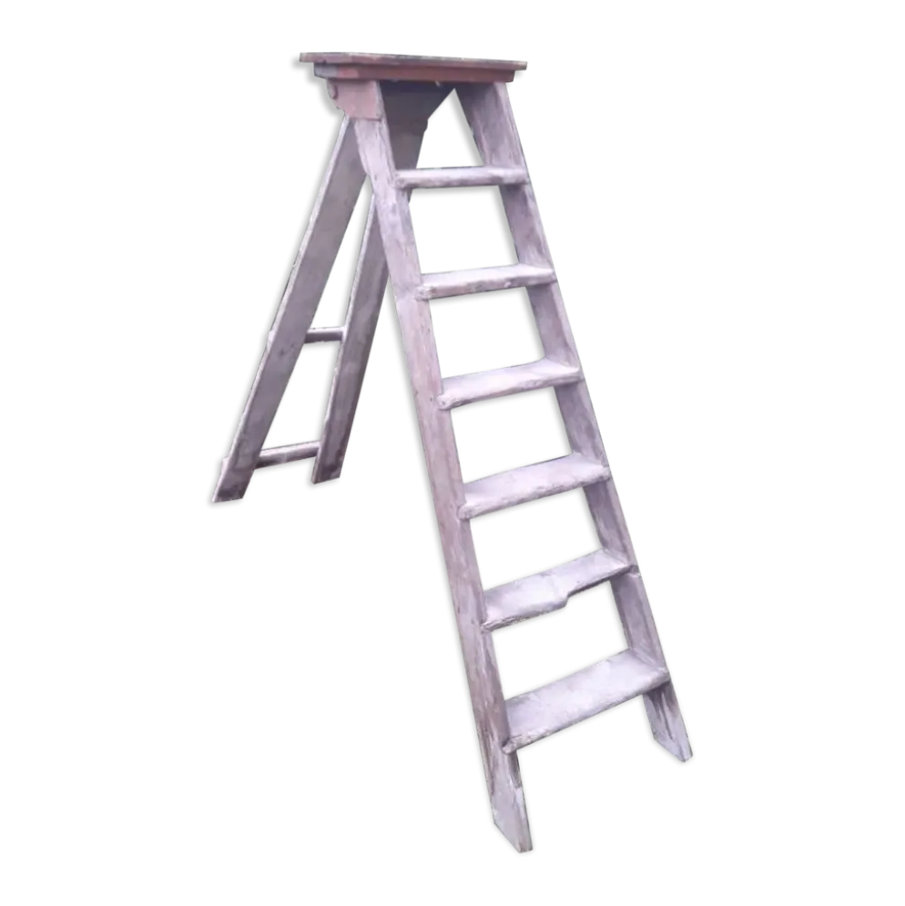 Escabeau artisan bois 6 marches