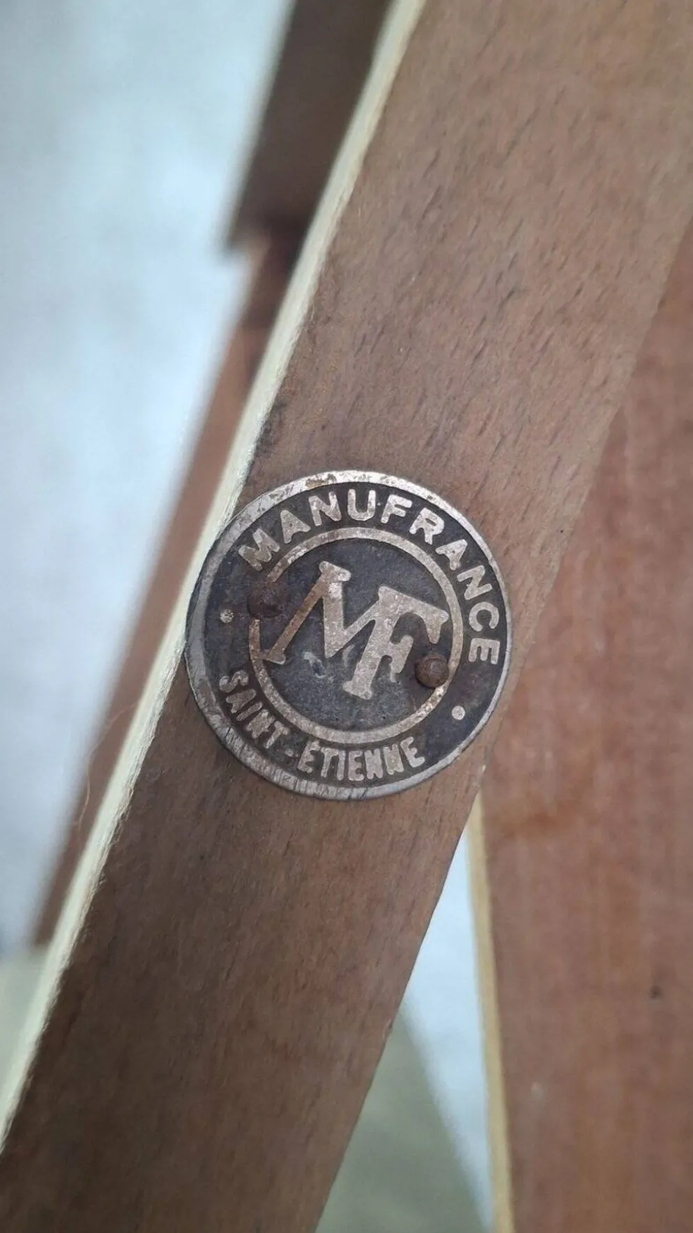 Escabeau d'atelier Manufrance 5 marches – Bois vintage industriel