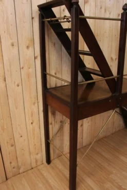 escabeau de bibliothèque en acajou