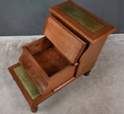 Escabeau de Bibliothèque Victorien en Acajou, Angleterre – 2ème partie XIXe