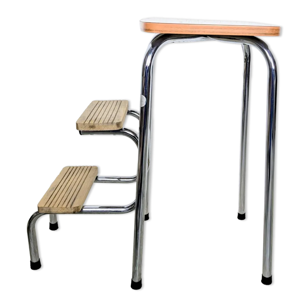 Escabeau marche pied vintage