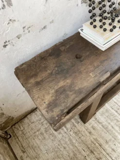 Etabli console en chêne massif 220cm