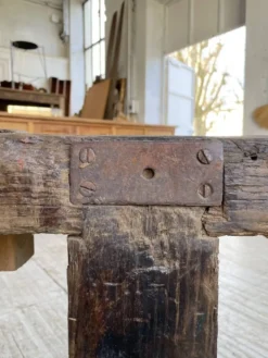 Etabli console en chêne massif 220cm