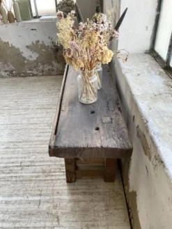 Etabli console en chêne massif 220cm