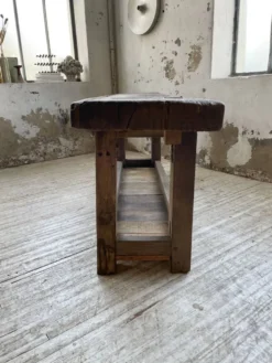 Etabli console en chêne massif 220cm