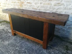 Etabli en chêne restauré