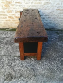 Etabli en chêne restauré