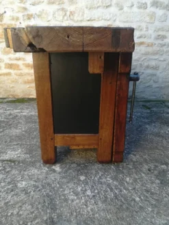 Etabli en chêne restauré