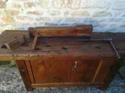 Etabli en chêne restauré