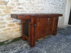 Etabli en chêne restauré