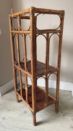 ETAGERE Bibliothèque ROTIN Vintage