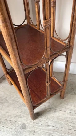 ETAGERE Bibliothèque ROTIN Vintage