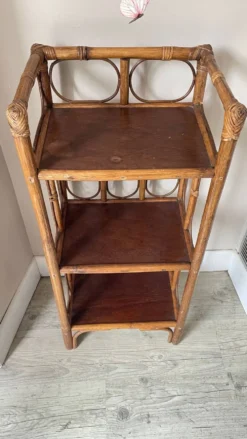 ETAGERE Bibliothèque ROTIN Vintage