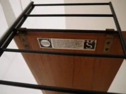 Etagere/bureau autopotante en teck, string design 1960