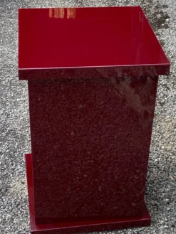 Etagere carree plexiglass bordeaux lie de vin david lange vintage 1980